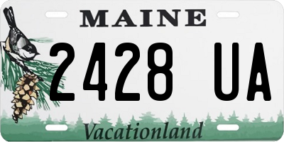 ME license plate 2428UA
