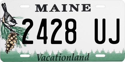 ME license plate 2428UJ