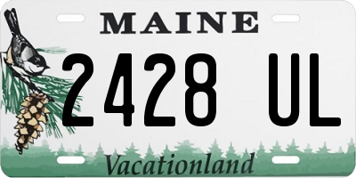 ME license plate 2428UL