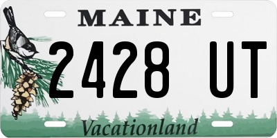 ME license plate 2428UT