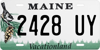 ME license plate 2428UY