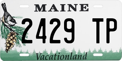 ME license plate 2429TP