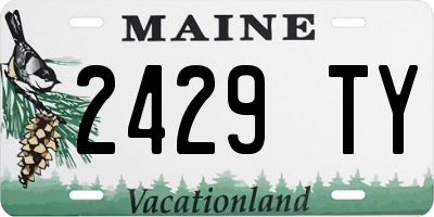 ME license plate 2429TY