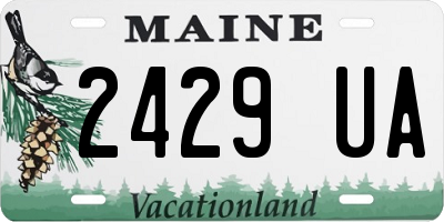 ME license plate 2429UA