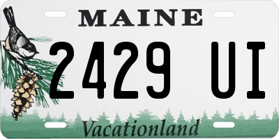 ME license plate 2429UI