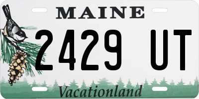 ME license plate 2429UT