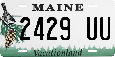 ME license plate 2429UU