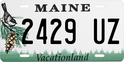 ME license plate 2429UZ