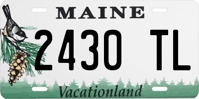 ME license plate 2430TL