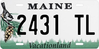 ME license plate 2431TL