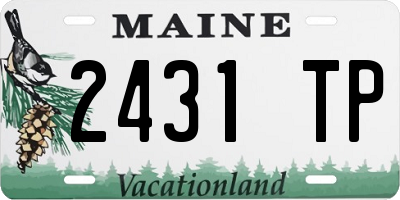 ME license plate 2431TP
