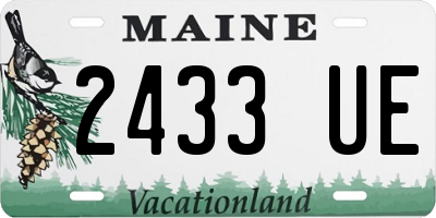 ME license plate 2433UE