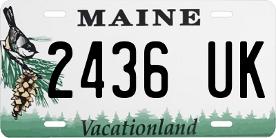 ME license plate 2436UK