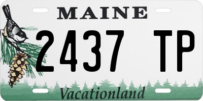 ME license plate 2437TP