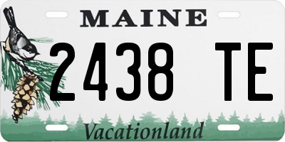 ME license plate 2438TE