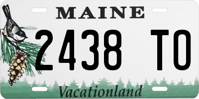 ME license plate 2438TO