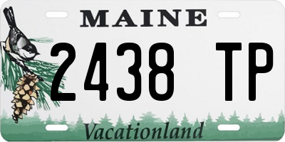 ME license plate 2438TP