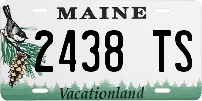 ME license plate 2438TS