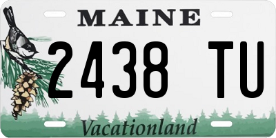 ME license plate 2438TU