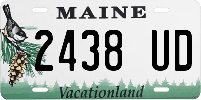 ME license plate 2438UD