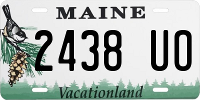 ME license plate 2438UO