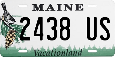 ME license plate 2438US