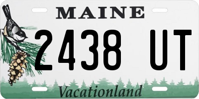 ME license plate 2438UT