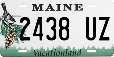 ME license plate 2438UZ