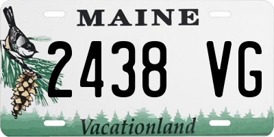 ME license plate 2438VG