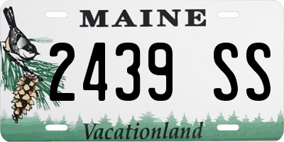 ME license plate 2439SS
