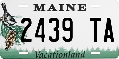 ME license plate 2439TA