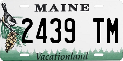 ME license plate 2439TM