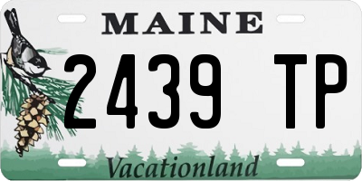 ME license plate 2439TP