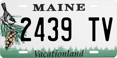 ME license plate 2439TV