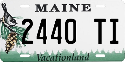 ME license plate 2440TI