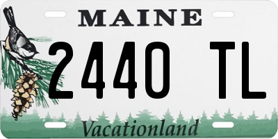 ME license plate 2440TL