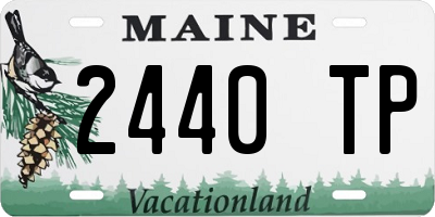 ME license plate 2440TP