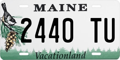 ME license plate 2440TU