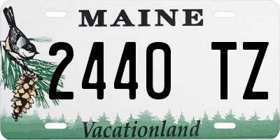 ME license plate 2440TZ