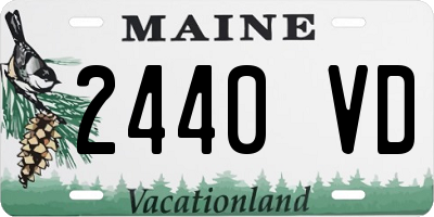 ME license plate 2440VD