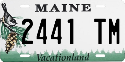 ME license plate 2441TM