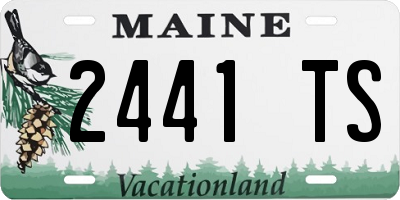 ME license plate 2441TS