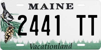 ME license plate 2441TT