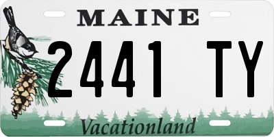 ME license plate 2441TY
