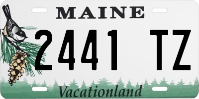 ME license plate 2441TZ