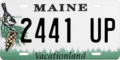 ME license plate 2441UP