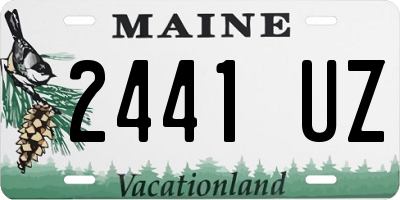 ME license plate 2441UZ