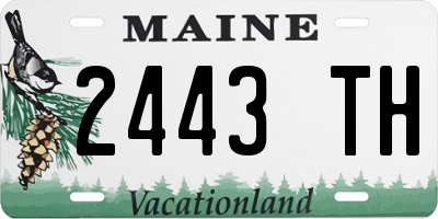 ME license plate 2443TH