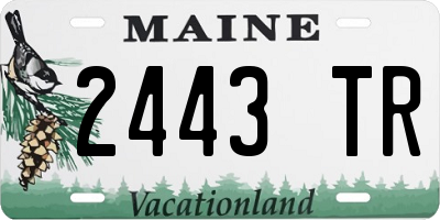 ME license plate 2443TR