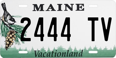 ME license plate 2444TV